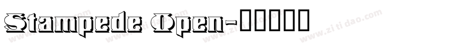 Stampede Open字体转换